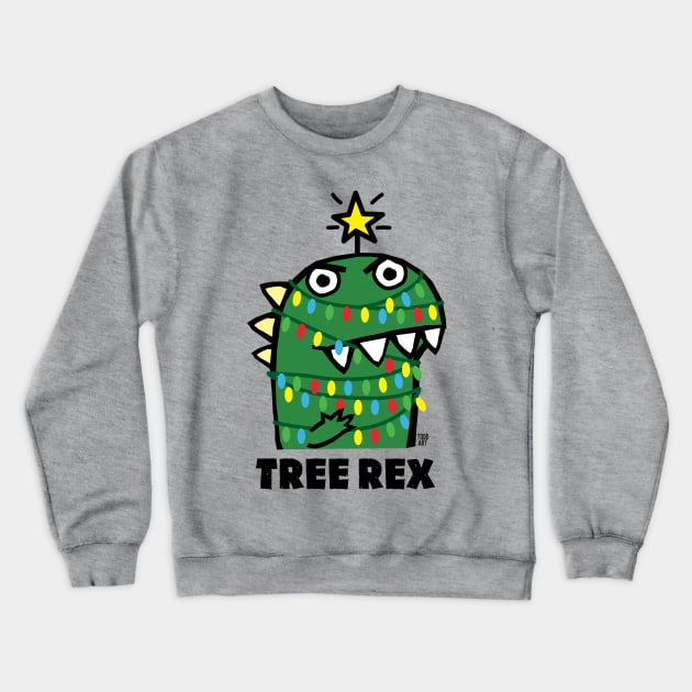 TREE REX Crewneck Sweatshirt by toddgoldmanart